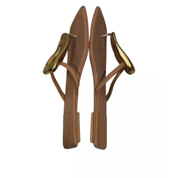 Jeffrey Campbell Tan and Gold Sandals - Picture 8 of 10